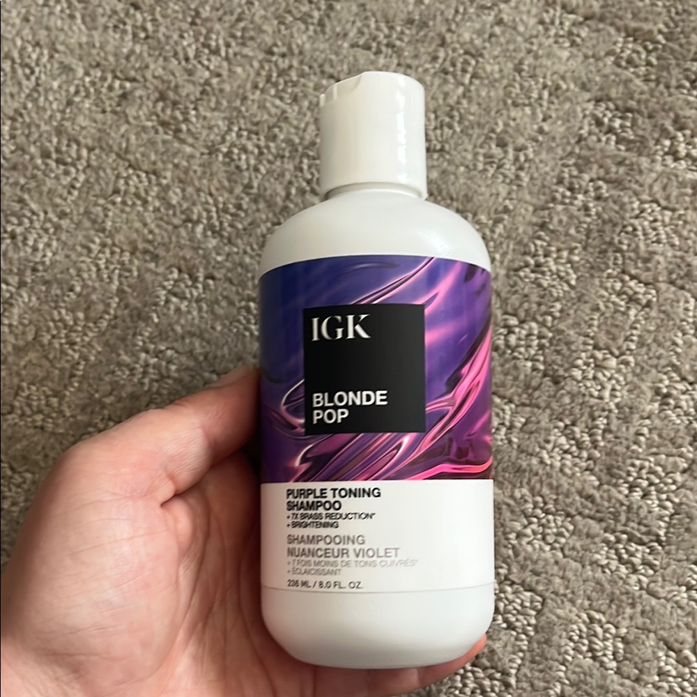 IGK BLONDE POP 8oz purple toning shampoo